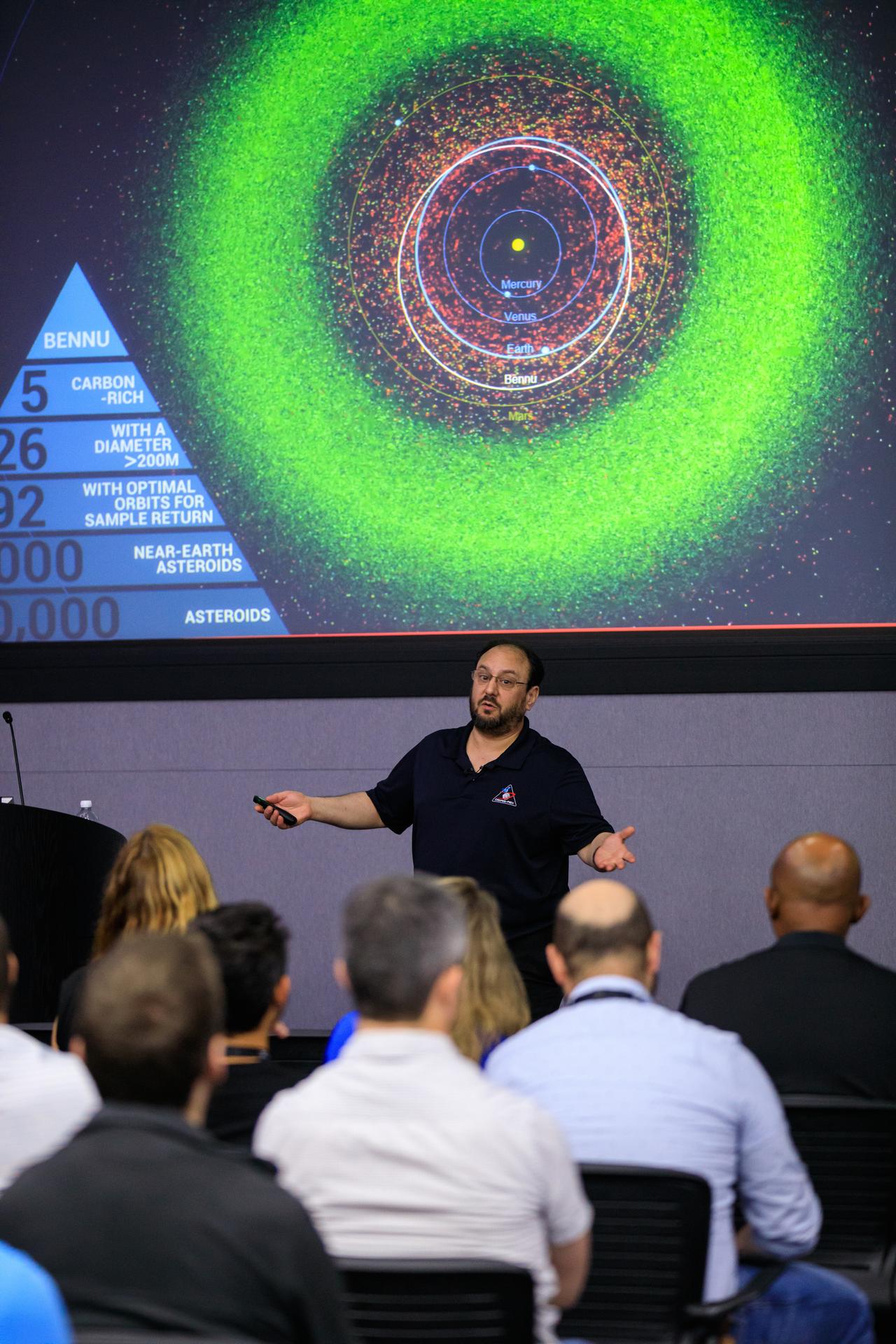 NASA Scientist Visits Kennedy Ahead of OSIRIS-REx Return